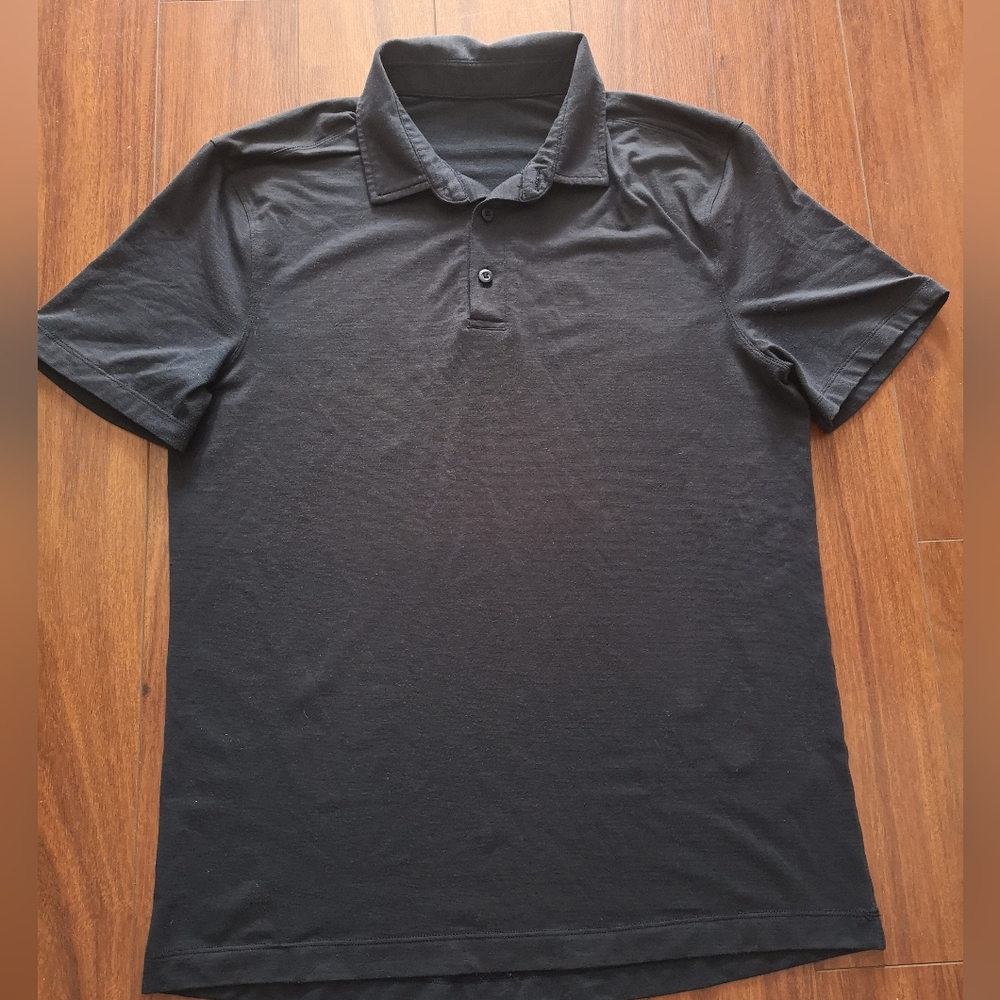Lululemon Men's Dark Blue Polo Shirt